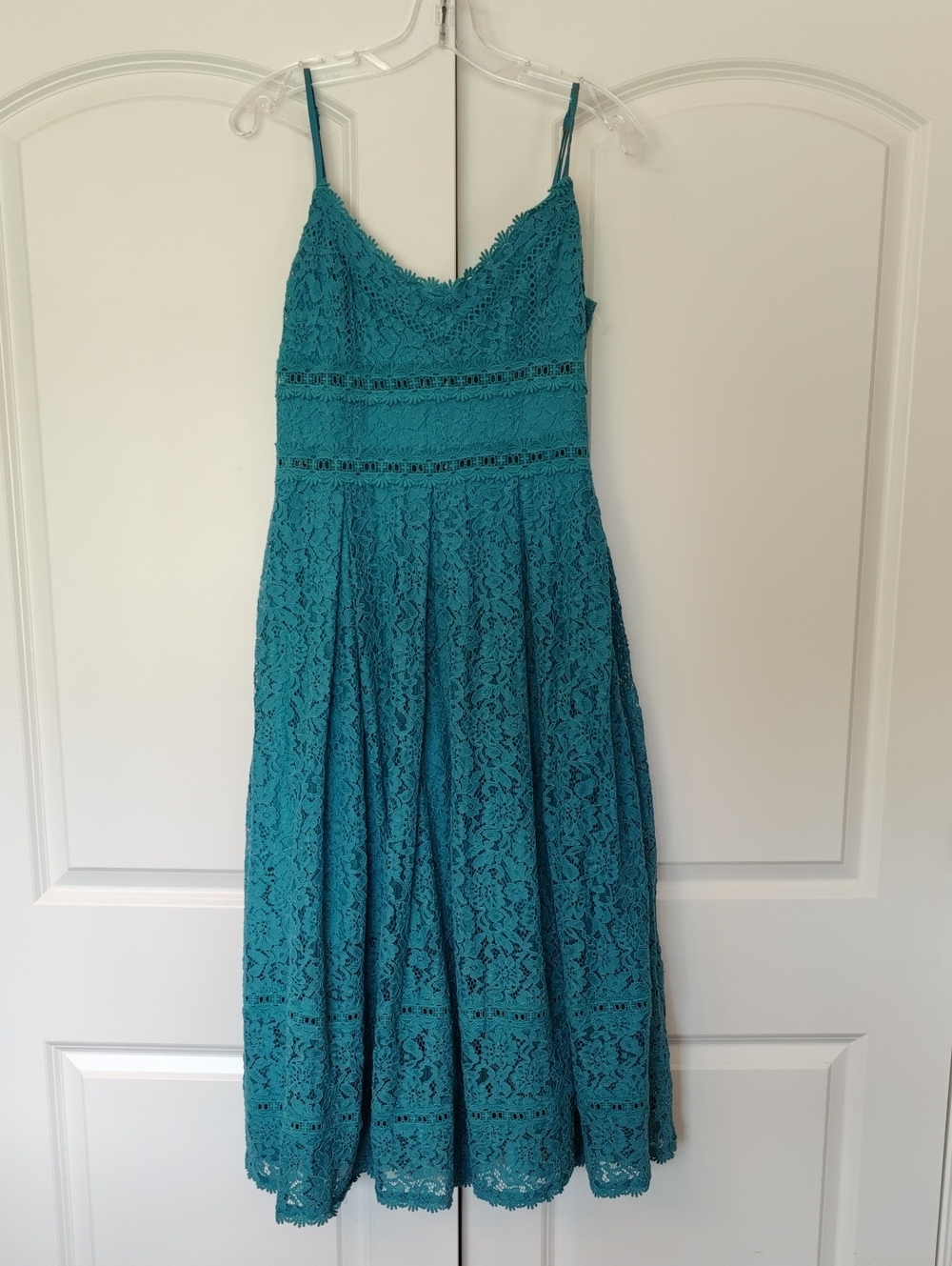 NSR Lace Dress Turquoise Blue Green